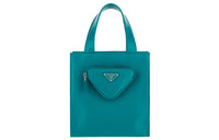 PRADA Lambskin Shoulder Bag Women's Green