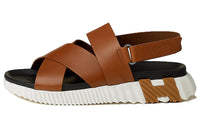 HERMES Electric Beach Sandals Men's Light Yellow Umber