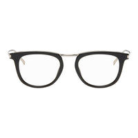SAINT LAURENT Metal Acetate Square Sunglasses Men's Black