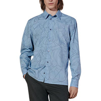 HERMES SS24 Shirt Men's Light Gray Blue