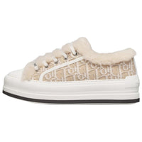 DIOR Walk'n'Dior Low Top Skateboard Shoes Women's Beige