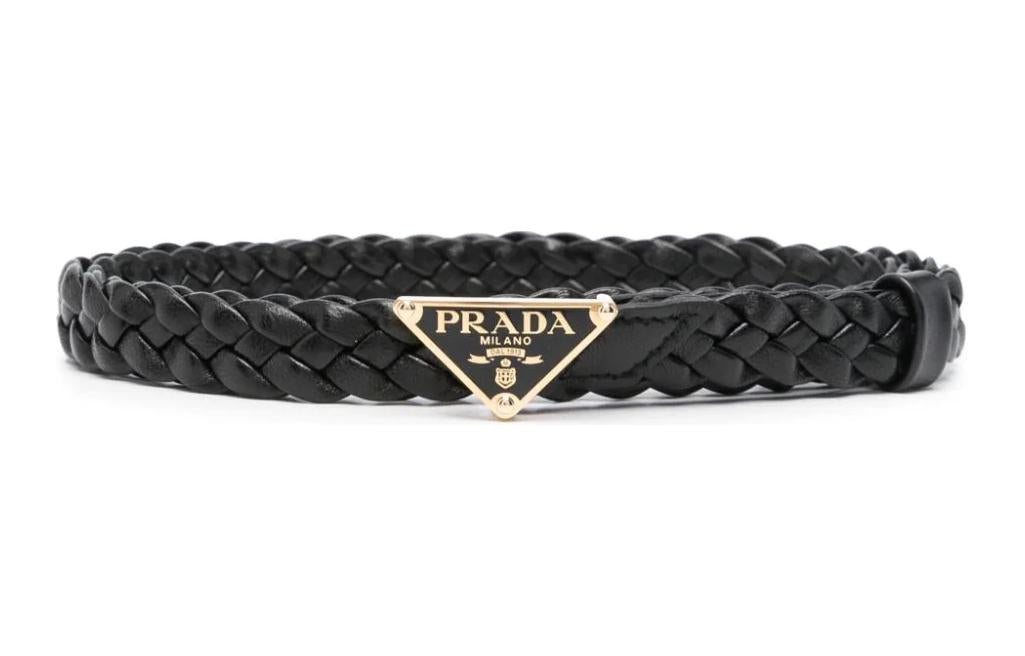 PRADA Braided Leather Belt