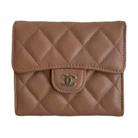 CHANEL Classic Small Flap Wallet Beige AP0231