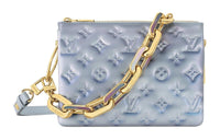 LOUIS VUITTON Coussin Leather Handbag Shoulder Bag Crossbody Bag Small Size Women's Purple