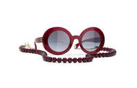 CHANEL Sunglasses Women's Red