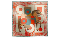 HERMES Knit Scarves Women's Orange