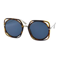 DIOR Oval Sunglasses Women's Tortoiseshell