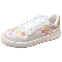 LOUIS VUITTON Confetti Skateboard Shoes Women's Beige