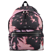 SAINT LAURENT Polyamide Backpack Women's Black/Pink