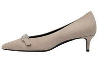 HERMES Blush Slim Heel High Heels 4cm Women's Beige