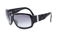 CHANEL Pre-Owned 1990-2000s Diamond-quilted Oversize-frame Sunglasses