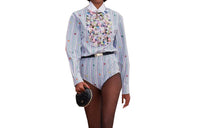 CHANEL Bodysuits Women's Blue