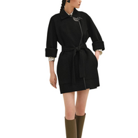 HERMES Coats Women's Black