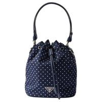 PRADA Reclycle Polyamide Bucket Bags Handbags Mini Women's Baltic Sea Blue