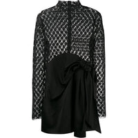 SAINT LAURENT Long Sleeved Dresses Women's Black