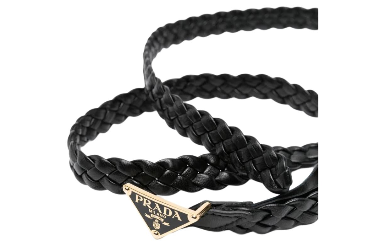 PRADA Braided Leather Belt
