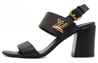 LOUIS VUITTON Strap Sandals Women's Black