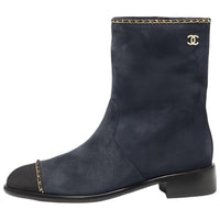 CHANEL Ankle Boots Women's Gray