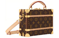 LOUIS VUITTON Coated Canvas Handbag Crossbody Bag Women's Brown