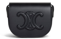 CELINE Cuir Triomphe Triumph Smooth Cow Leather Shoulder Bag, Crossbody Bag Regular Women's Black