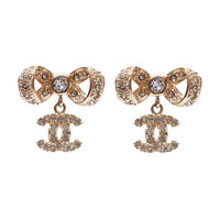 CHANEL 1986-1988 Cc Logo Earrings
