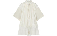 LOUIS VUITTON Short Sleeved Dress Women's White