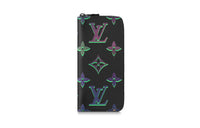 LOUIS VUITTON Zippy Calfskin Wallet Regular Men's Black/Multicolor