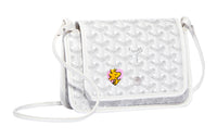 GOYARD Plumet Canvas With Leather Envelope Bag Handheld Shoulder Bag Crossbody Bag Small Size Unisex White/Pink