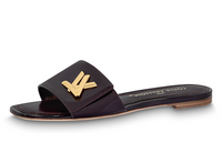 LOUIS VUITTON Shake Odor-Resistant Slide Slippers Women's Black Gold