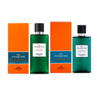 HERMES Orange-Green Spring Care Kits Cleaning Moisturizing Body Wash 200ml + Body Lotion 200ml