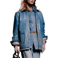 CHANEL 24 New Fall And Winter Arrivals Jackets Coats Women's Blue