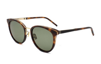 SAINT LAURENT Irregular Shape Sunglasses Unisex Tortoiseshell