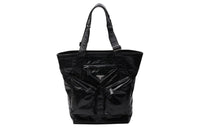 PRADA Leather Shoulder Bag Men's Black