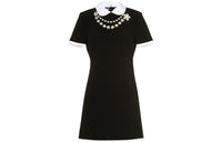 MIU MIU Short-Sleeved Dresses Women's Black