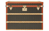 GOYARD Courrier Canvas With Leather Storage Boxes Large Size Unisex Brown