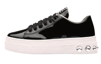 MIU MIU Low Top Stylish Skateboarding Shoes Women's Black White