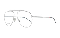 DIOR Metal Irregular Shape Eyeglass Frames Women's Silver