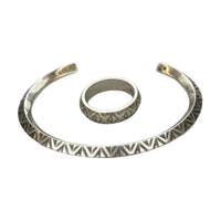 DIOR Brass Bangles Men's Silver
