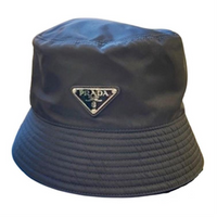 PRADA Recycled Nylon Bucket Hats Men's Black