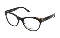 PRADA Tortoiseshell-trim Cat-eye Frame Glasses