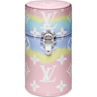 LOUIS VUITTON Monogram Canvas Travel Case Storage Bag Unisex Pink Multicolor