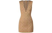 LOUIS VUITTON Sleeveless Dress Women's Brown