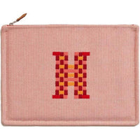 HERMES Canvas Clutch Canvas Bag Storage Bag Unisex Red