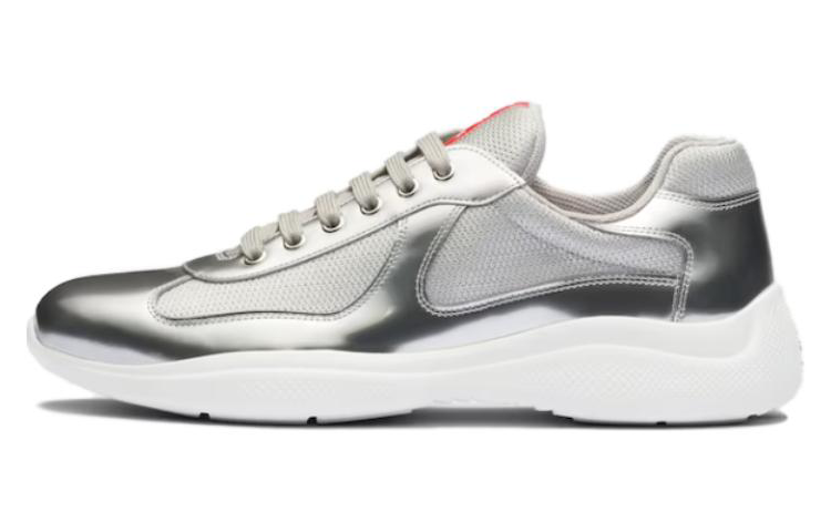 PRADA America's Cup Low-Top Casual Shoes Men's Silver