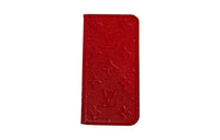 LOUIS VUITTON Leather IPhone X XS Protective Case Bag Merch Unisex Scarlet