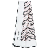 DIOR Silk Scarves Women's White
