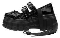 MIU MIU NAPLAK Platform Platform Shoes Women's Black