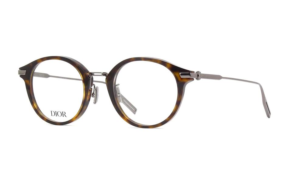 DIOR - Round Eyeglass Frames Unisex Tortoiseshell