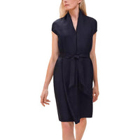 HERMES SS24 Short-Sleeved Dresses Women's Black Blue