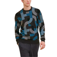 HERMES Cashmere Sweater Men's Blue